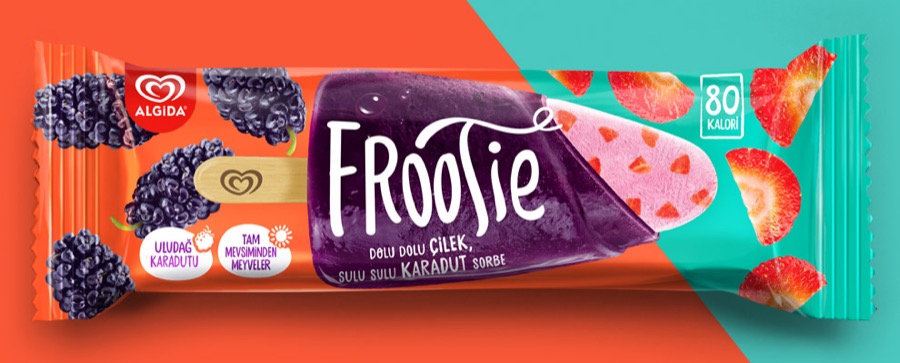 OIT's packaging for Algida Frootie